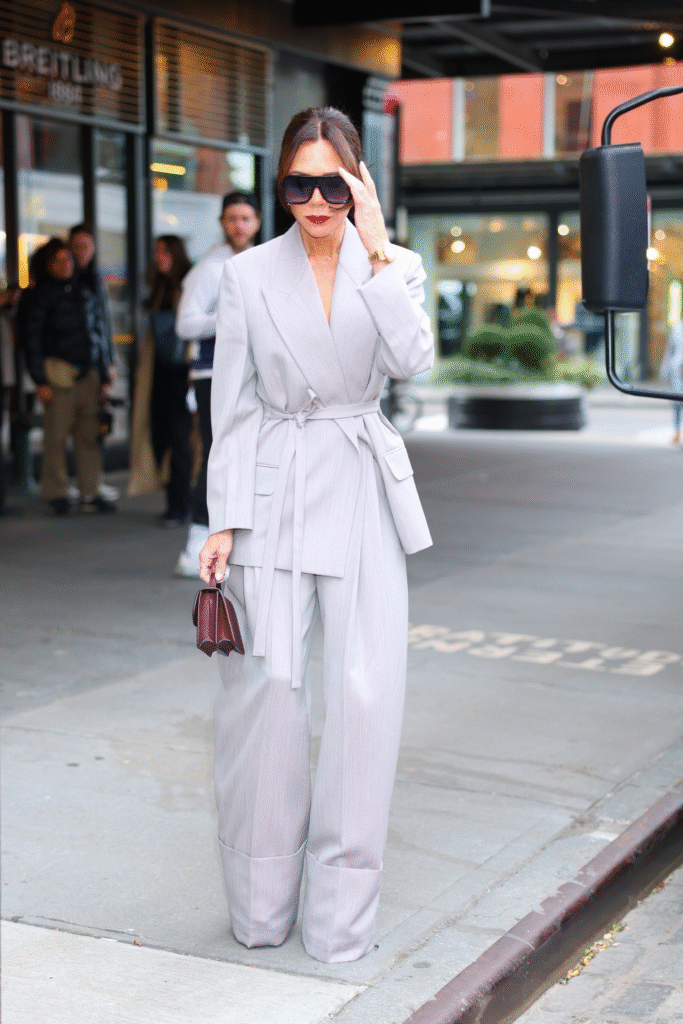 Victoria Beckham in chic suit