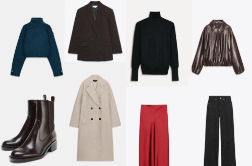 Affordable fall outfit ideas 2025 – blazers, knits, skirts, boots under $100