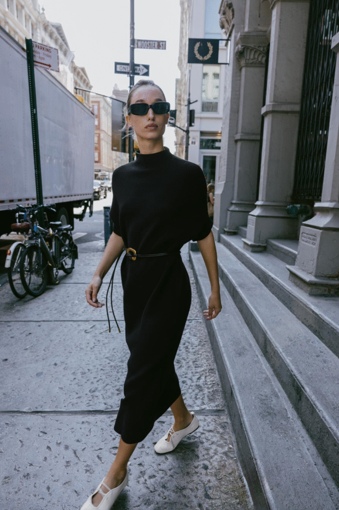 Affordable fall outfit ideas 2025 – knit dress under $100